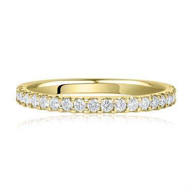 18ct Yellow Gold Diamond Half Eternity Ring 0.25ct thumbnail