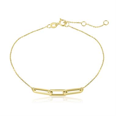 18ct Yellow Gold Paperlink Bracelet thumbnail
