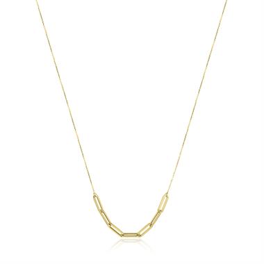 18ct Yellow Gold Paperlink Necklace thumbnail