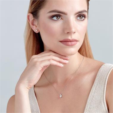 18ct White Gold Diamond Solitaire Stud Earrings 0.66ct thumbnail