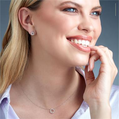 18ct White Gold Diamond Stud Earrings 0.22ct thumbnail