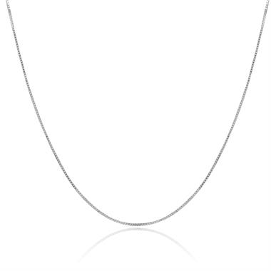 18ct White Gold Box Chain thumbnail