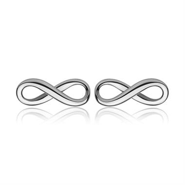 Infinity 18ct White Gold Stud Earrings
 thumbnail