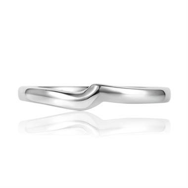 Platinum Shaped Wedding Ring thumbnail
