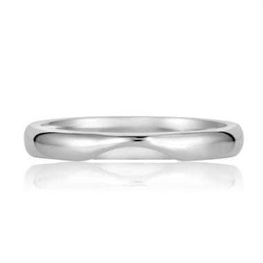 Platinum Shaped Wedding Ring thumbnail