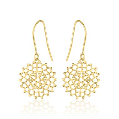 Element 18ct Yellow Gold Drop Earrings thumbnail