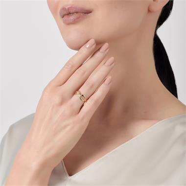 Infinity 18ct Yellow Gold Dress Ring thumbnail