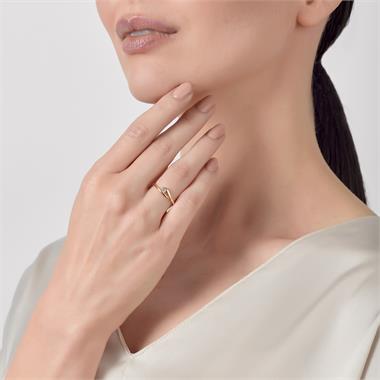 Mon Coeur 18ct Yellow Gold Diamond Dress Ring 0.08ct thumbnail