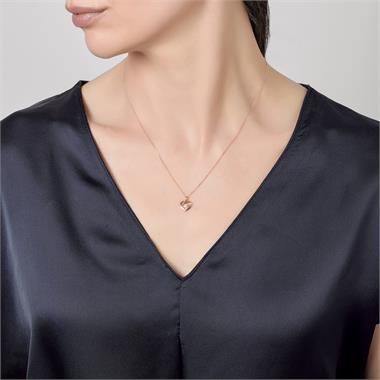 Mon Coeur 18ct Rose Gold Diamond Pendant 0.08ct thumbnail