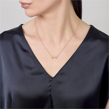 Infinity 18ct Yellow Gold Necklace thumbnail