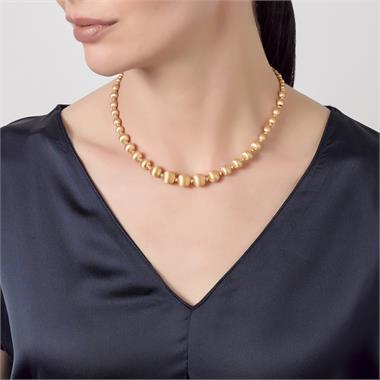 Milano 18ct Yellow Gold Satin Finish Necklace thumbnail