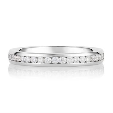 Platinum Diamond Half Eternity Ring 0.23ct thumbnail