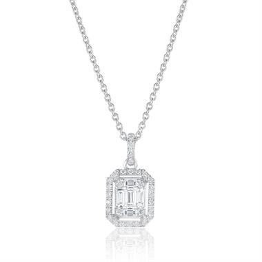 Odyssey 18ct White Gold Diamond Necklace 0.48ct thumbnail