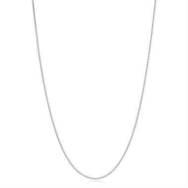 18ct White Gold Franco Link Chain 50cm thumbnail