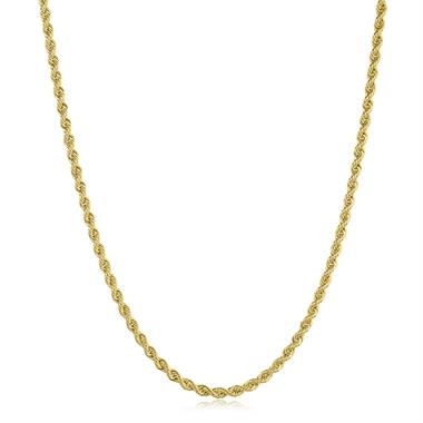 18ct Yellow Gold Rope Link Necklace thumbnail