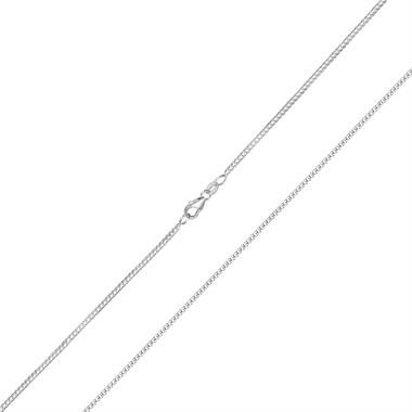 18ct White Gold Franco Link Chain 50cm thumbnail