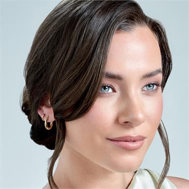 18ct Yellow Gold Hoop Earrings 16mm thumbnail
