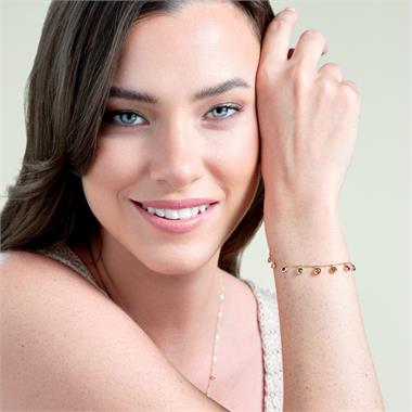 Samba 18ct Yellow Gold Rainbow Sapphire Bracelet thumbnail