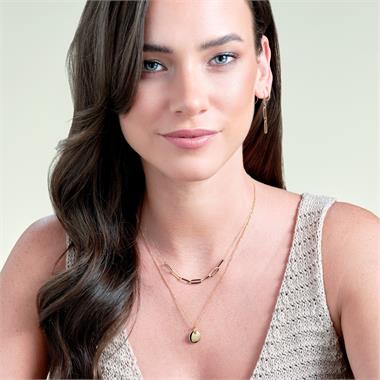 18ct Yellow Gold Paperlink Necklace thumbnail