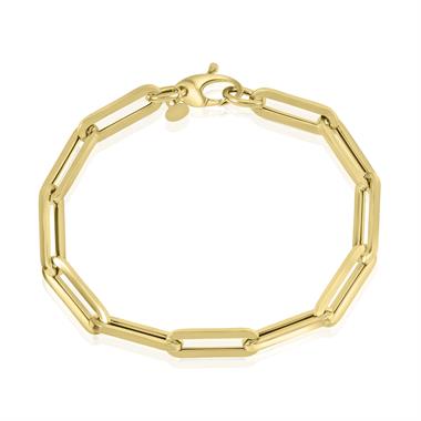 18ct Yellow Gold Paperlink Bracelet thumbnail