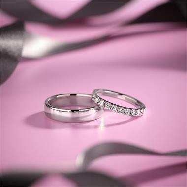 Platinum Diamond Half Eternity Ring 0.70ct thumbnail
