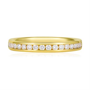 18ct Yellow Gold Diamond Half Eternity Ring 0.25ct thumbnail