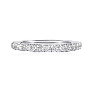 Platinum Diamond Half Eternity Ring 0.34ct thumbnail