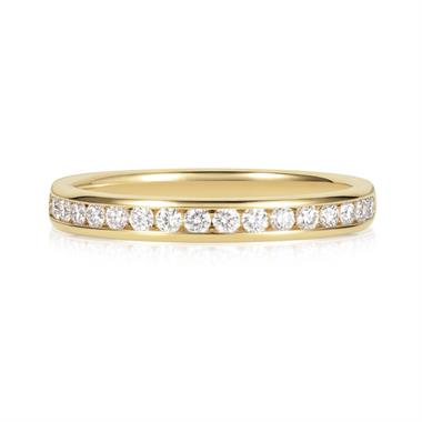 18ct Yellow Gold Diamond Half Eternity Ring 0.25ct thumbnail