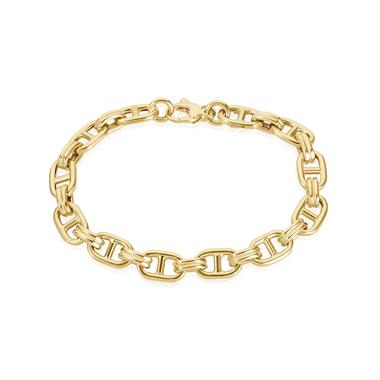 18ct Yellow Gold Anchor Link Bracelet thumbnail