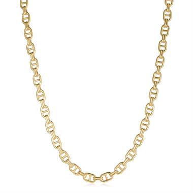 18ct Yellow Gold Anchor Link Necklace 45cm thumbnail
