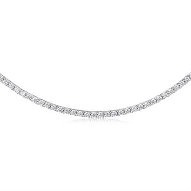 18ct White Gold Diamond Line Necklace 5.59ct thumbnail