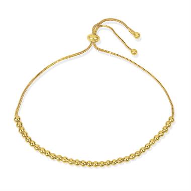 18ct Yellow Gold Bead Toggle Bracelet thumbnail