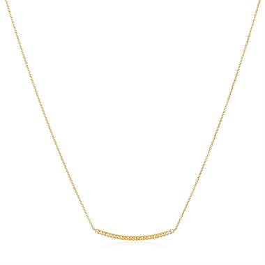 Bonbon 18ct Yellow Gold Ombre Yellow Sapphire and Diamond Necklace thumbnail