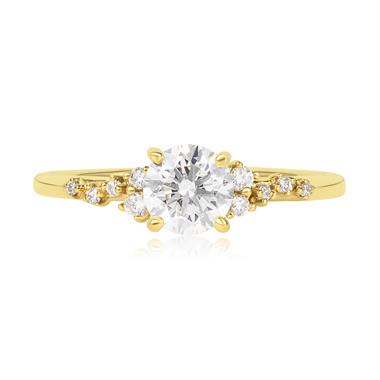 Stardust 18ct Yellow Gold Diamond Engagement Ring 0.70ct thumbnail