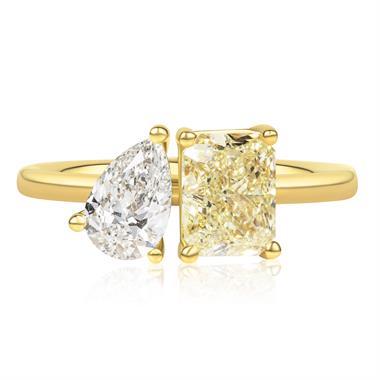 18ct Yellow Gold Toi et Moi Diamond Ring thumbnail