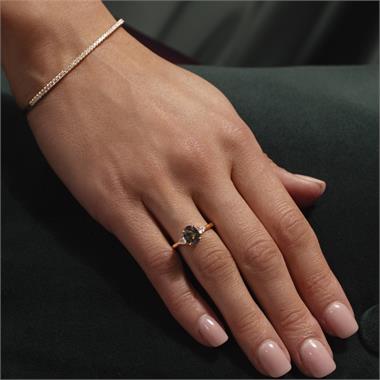 18ct Yellow Gold Diamond Line Bangle thumbnail