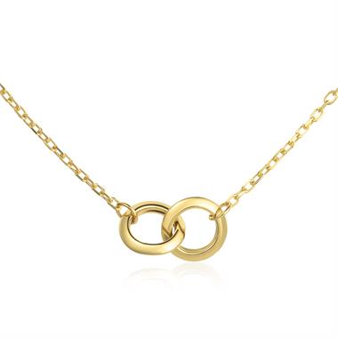 Union 18ct Yellow Gold Triple Ring Necklace thumbnail