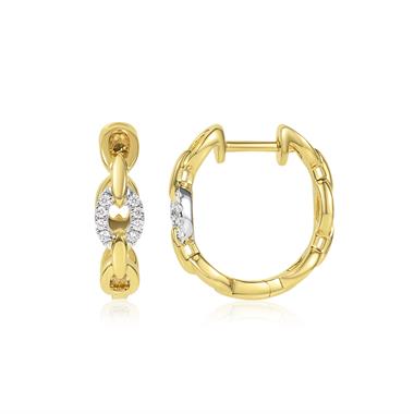 Artemis 18ct Yellow Gold Diamond Earrings thumbnail