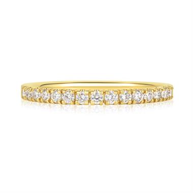 18ct Yellow Gold Diamond Half Eternity Ring 0.25ct thumbnail