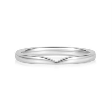 Platinum Shaped Wedding Ring thumbnail
