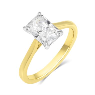 18ct Yellow Gold Lab Grown Oval Diamond Engagement Ring 1.50ct thumbnail 