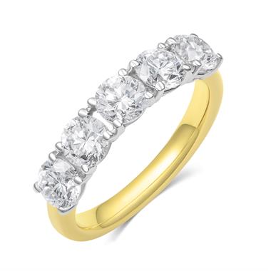 18ct Yellow Gold Lab Grown Diamond Eternity Ring 2.00ct thumbnail 