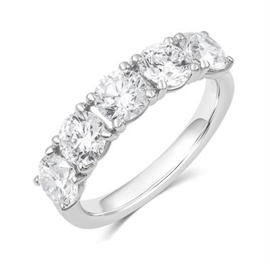 Platinum Lab Grown Diamond Eternity Ring 2.50ct thumbnail