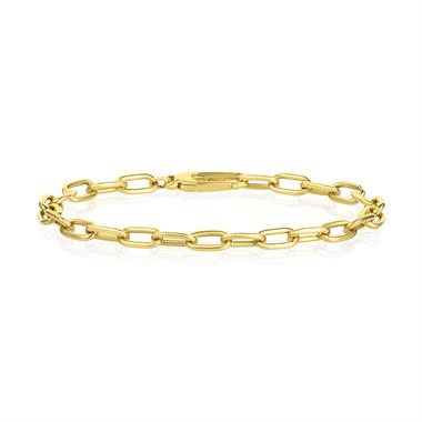 18ct Yellow Gold Paperlink Bracelet thumbnail 