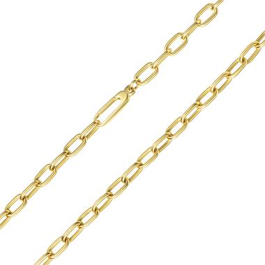 18ct Yellow Gold Paperlink Necklace thumbnail