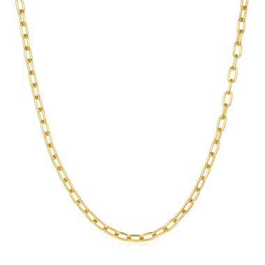 18ct Yellow Gold Paperlink Necklace thumbnail 