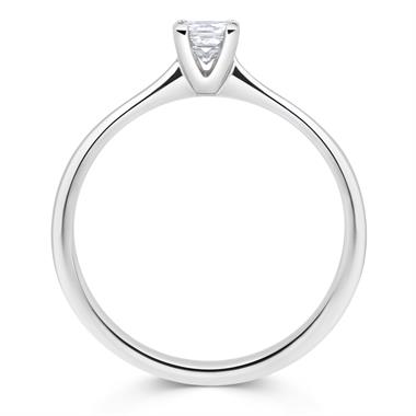 Platinum Princess Cut Diamond Solitaire Engagement Ring 0.23ct thumbnail