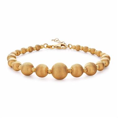 Milano 18ct Yellow Gold Satin Finish Bracelet thumbnail