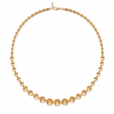 Milano 18ct Yellow Gold Satin Finish Necklace thumbnail