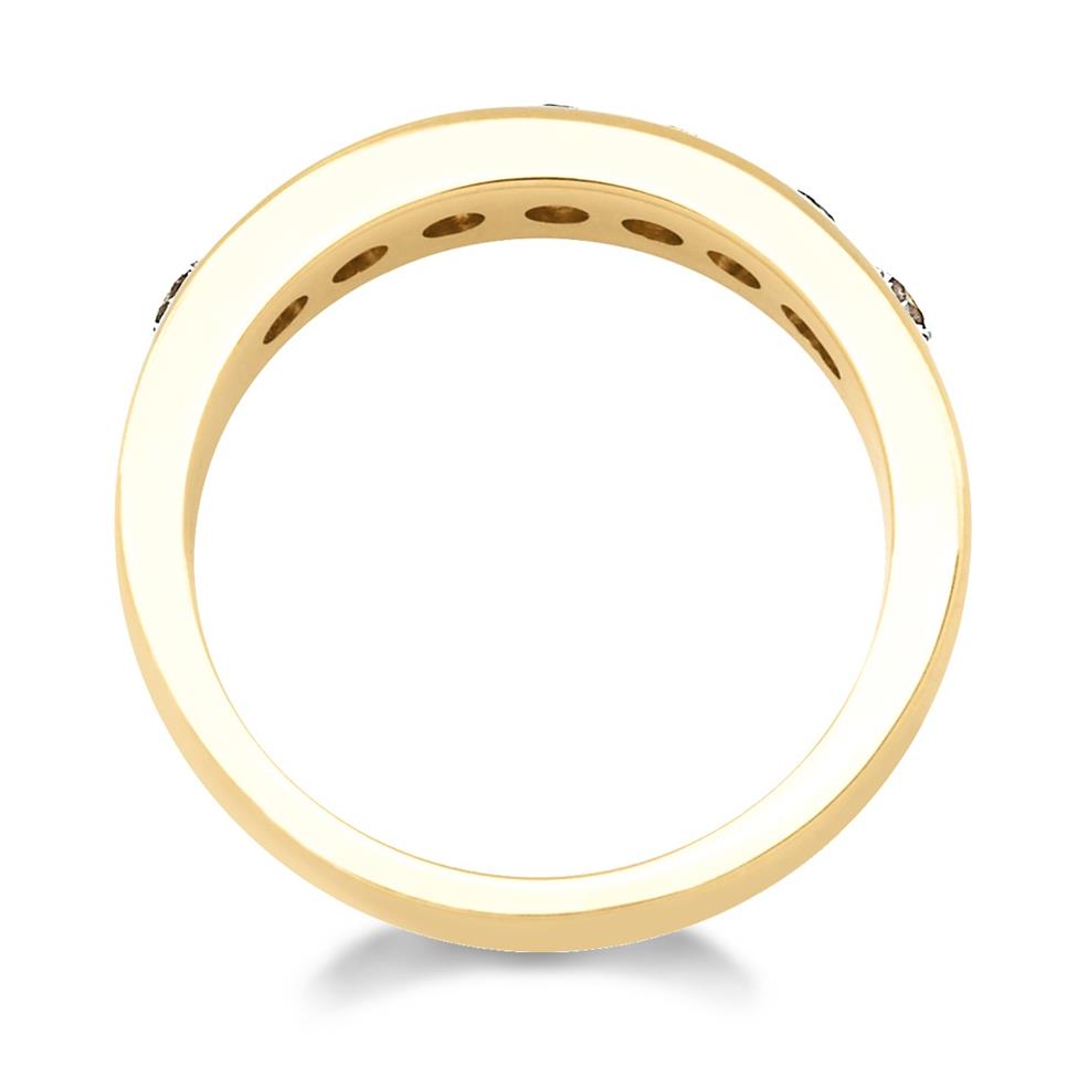 18ct Yellow Gold Diamond Half Eternity Ring 1.00ct Thumbnail Image 2